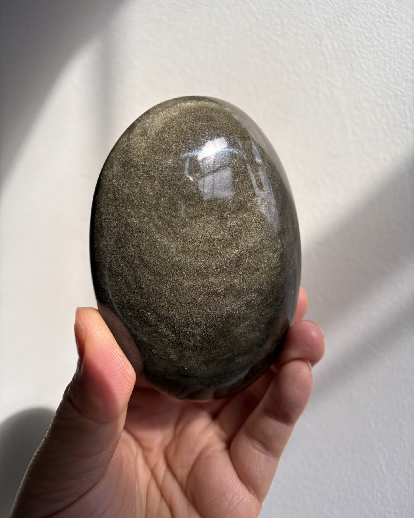Golden Obsidian Palmstone - XL (268.3g)
