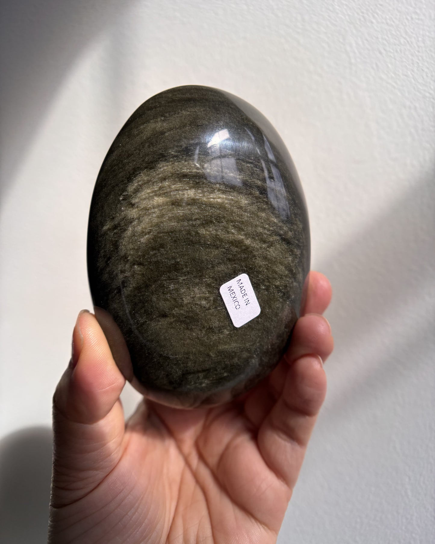 Golden Obsidian Palmstone - XL (268.3g)