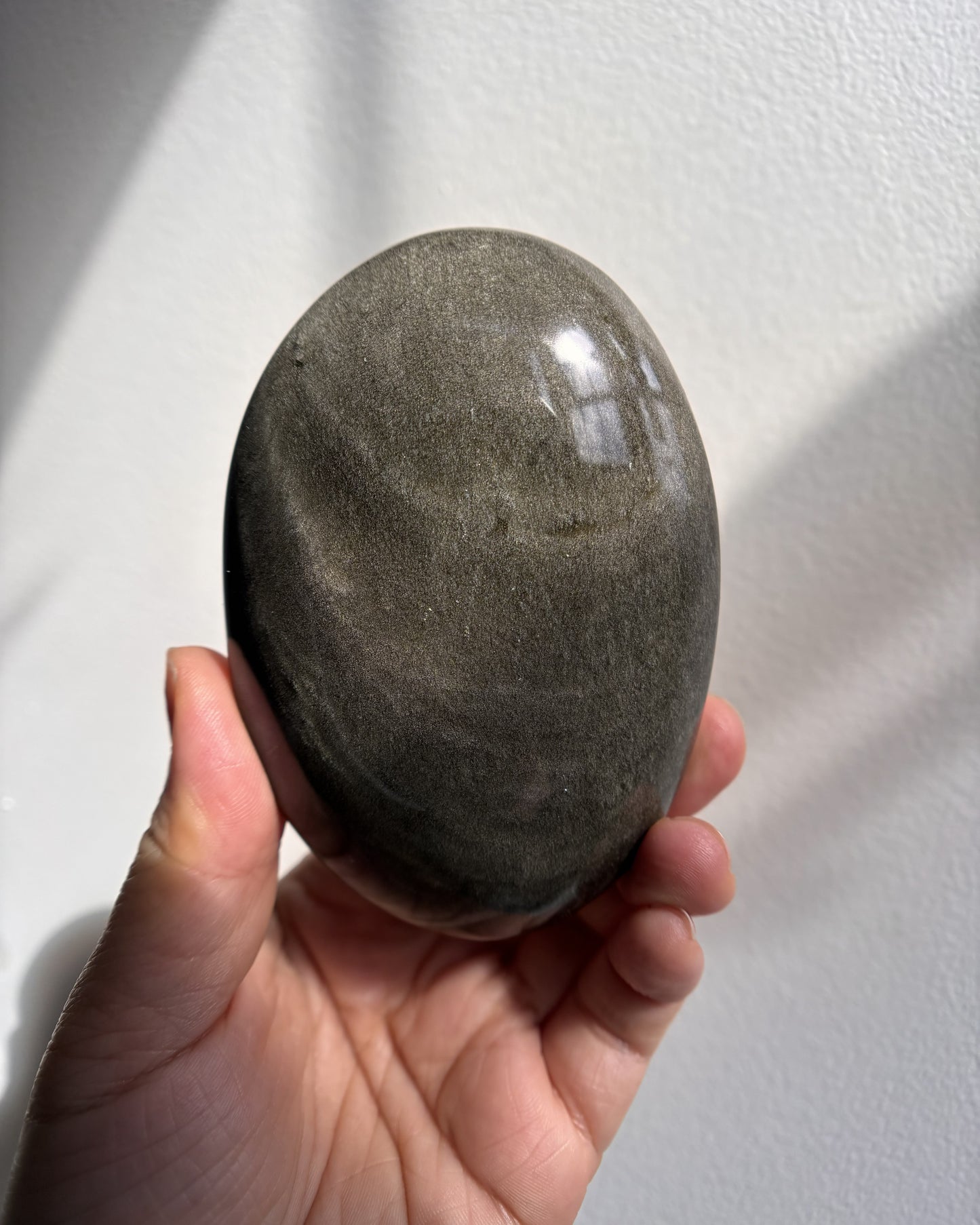 Golden Obsidian Palmstone - XL (281.8g)