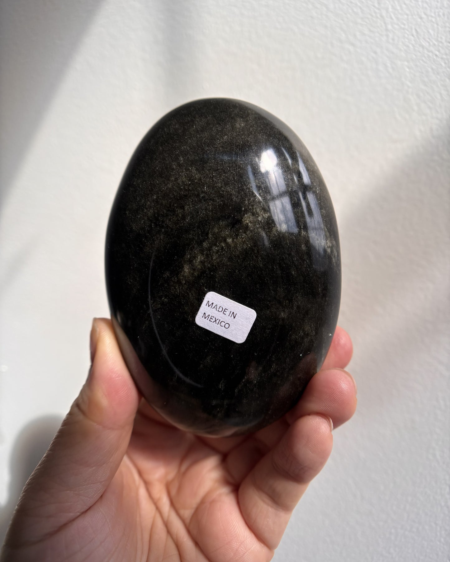 Golden Obsidian Palmstone - XL (281.8g)