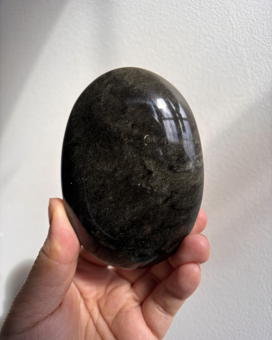 Golden Obsidian Palmstone - XL (285.3g)