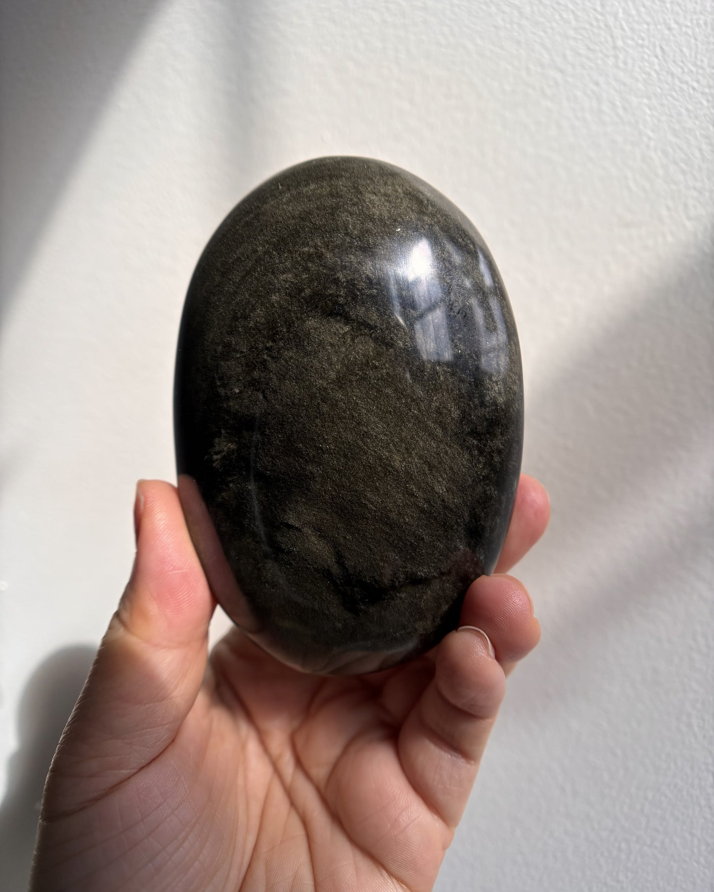 Golden Obsidian Palmstone - XL (287.8g)