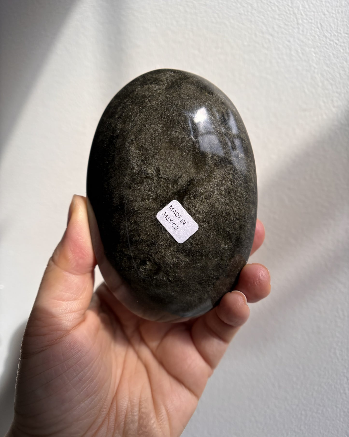 Golden Obsidian Palmstone - XL (287.8g)