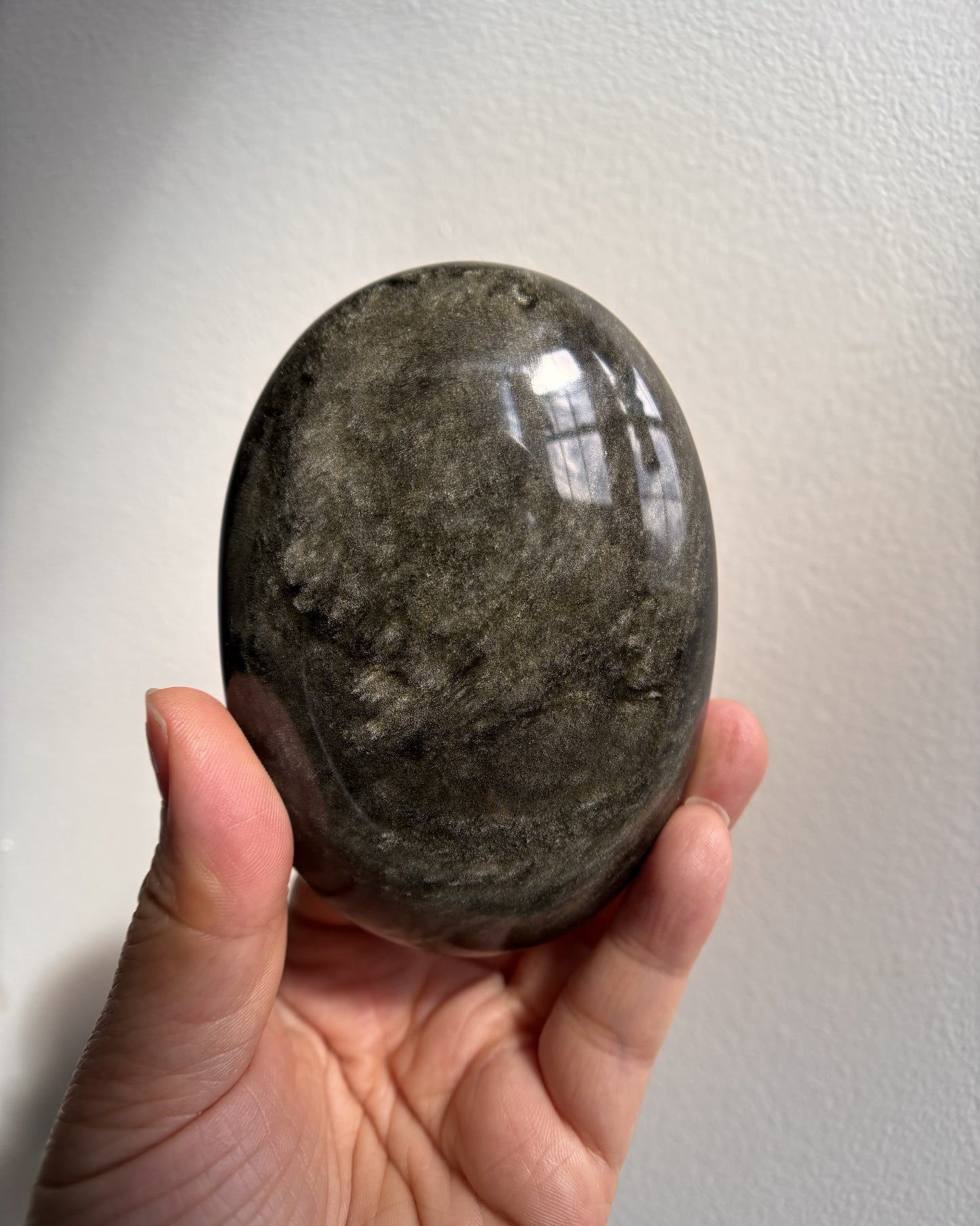 Golden Obsidian Palmstone - XL (293.4g)