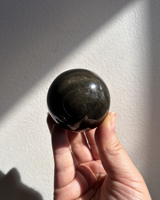 Golden Obsidian Sphere 155.8g