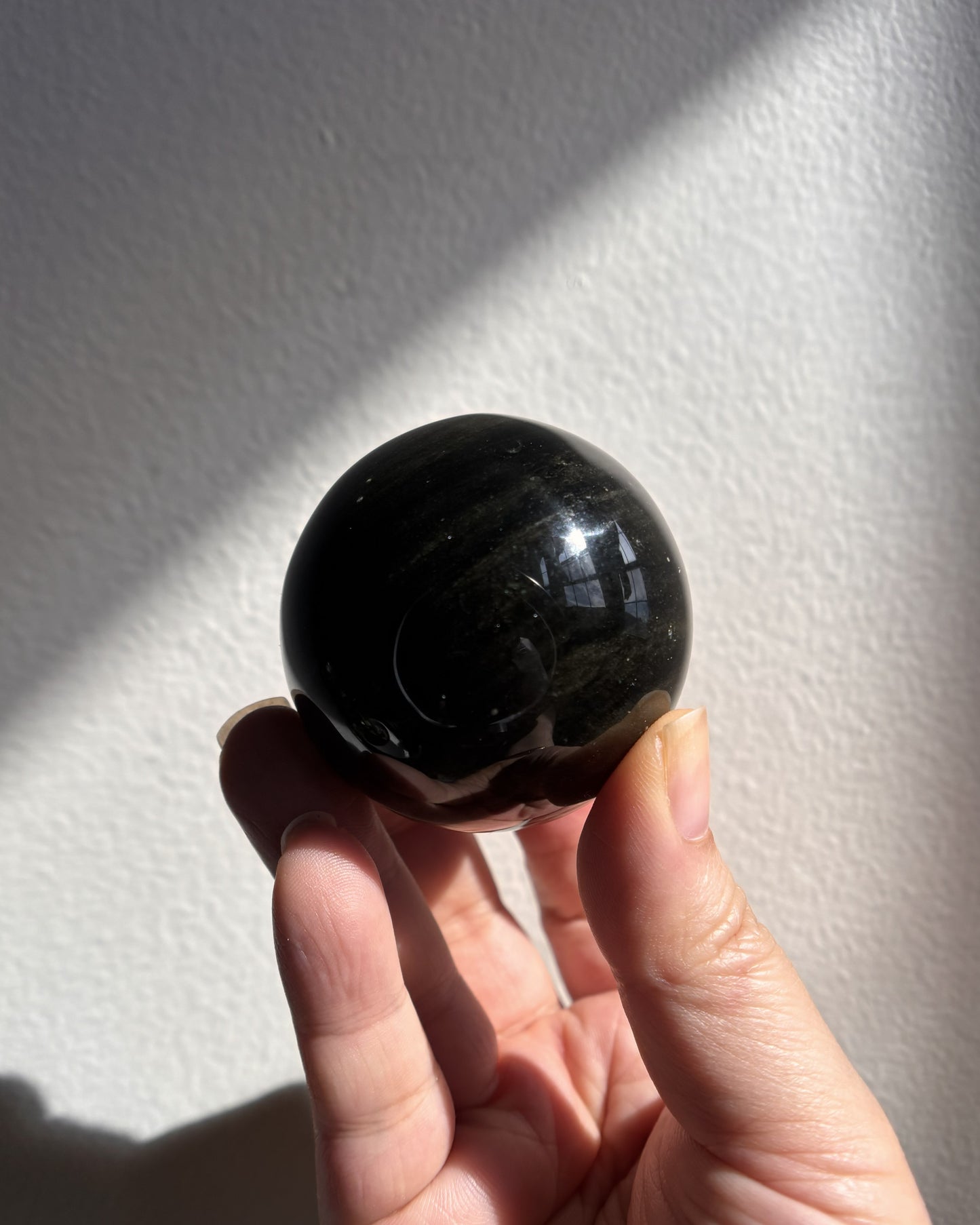 Golden Obsidian Sphere 155.8g