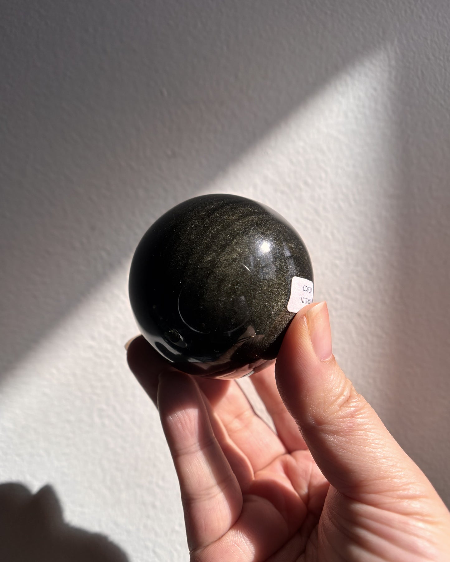 Golden Obsidian Sphere 166.2g