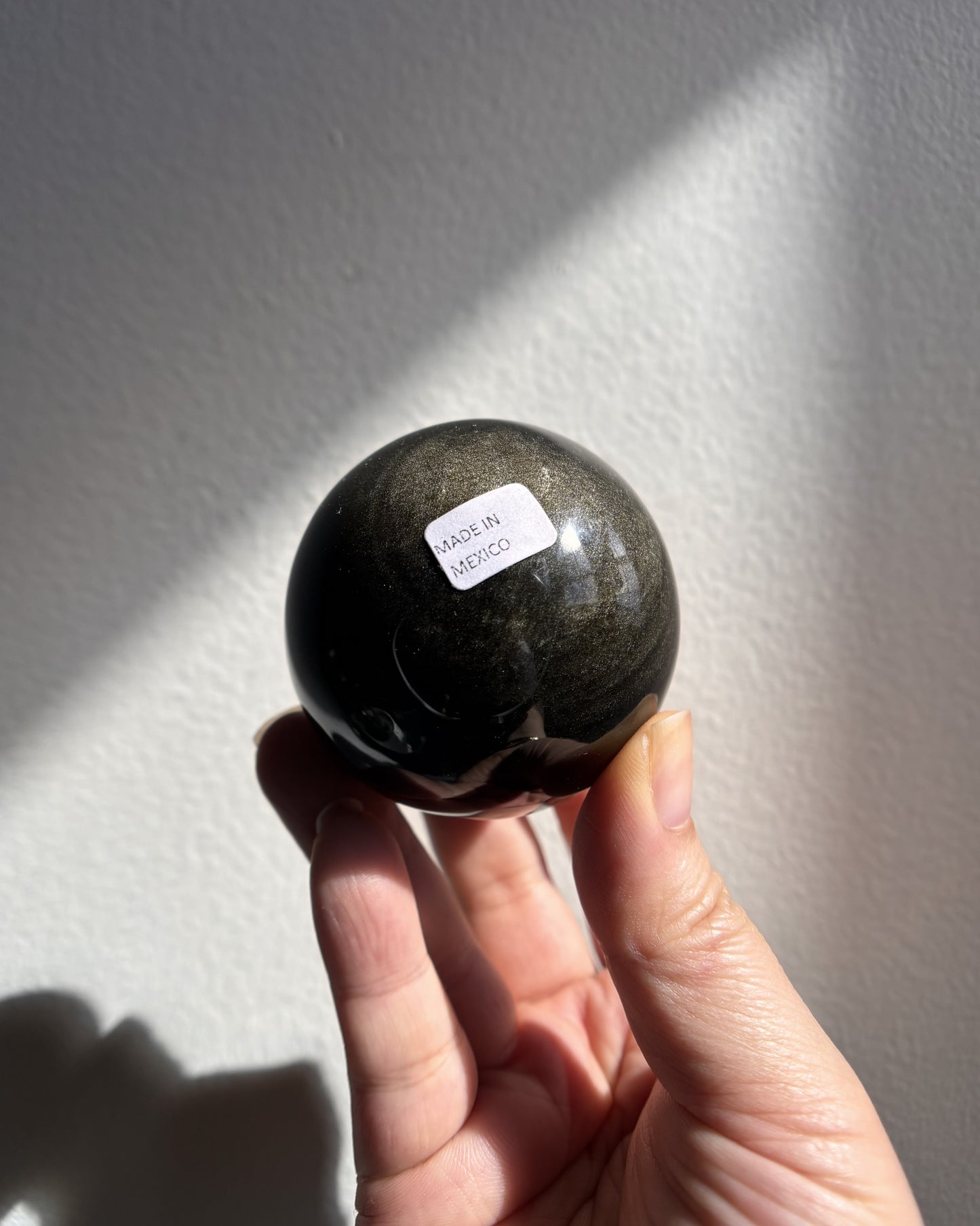 Golden Obsidian Sphere 166.2g