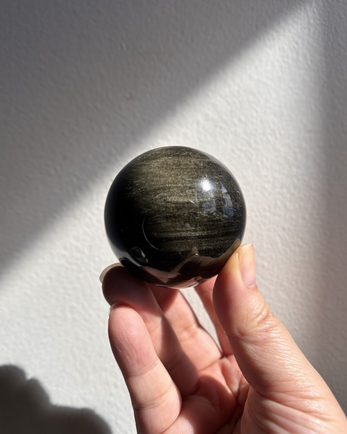 Golden Obsidian Sphere 170g
