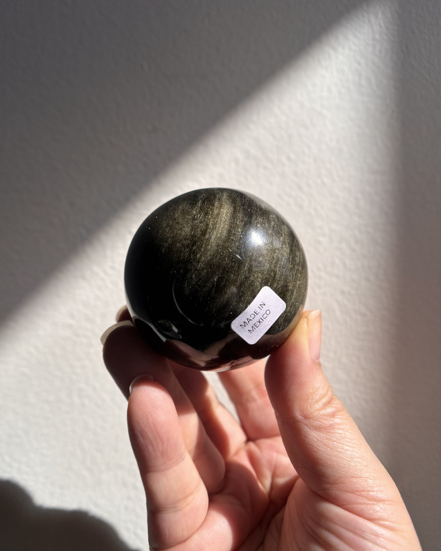 Golden Obsidian Sphere 170g