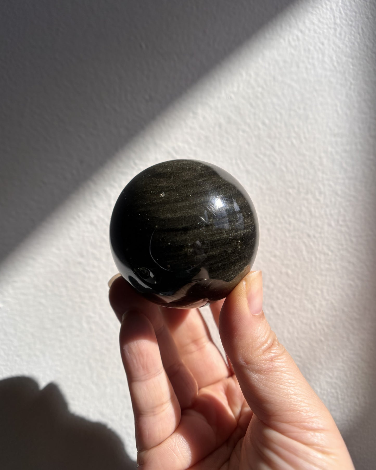 Golden Obsidian Sphere 182.7g