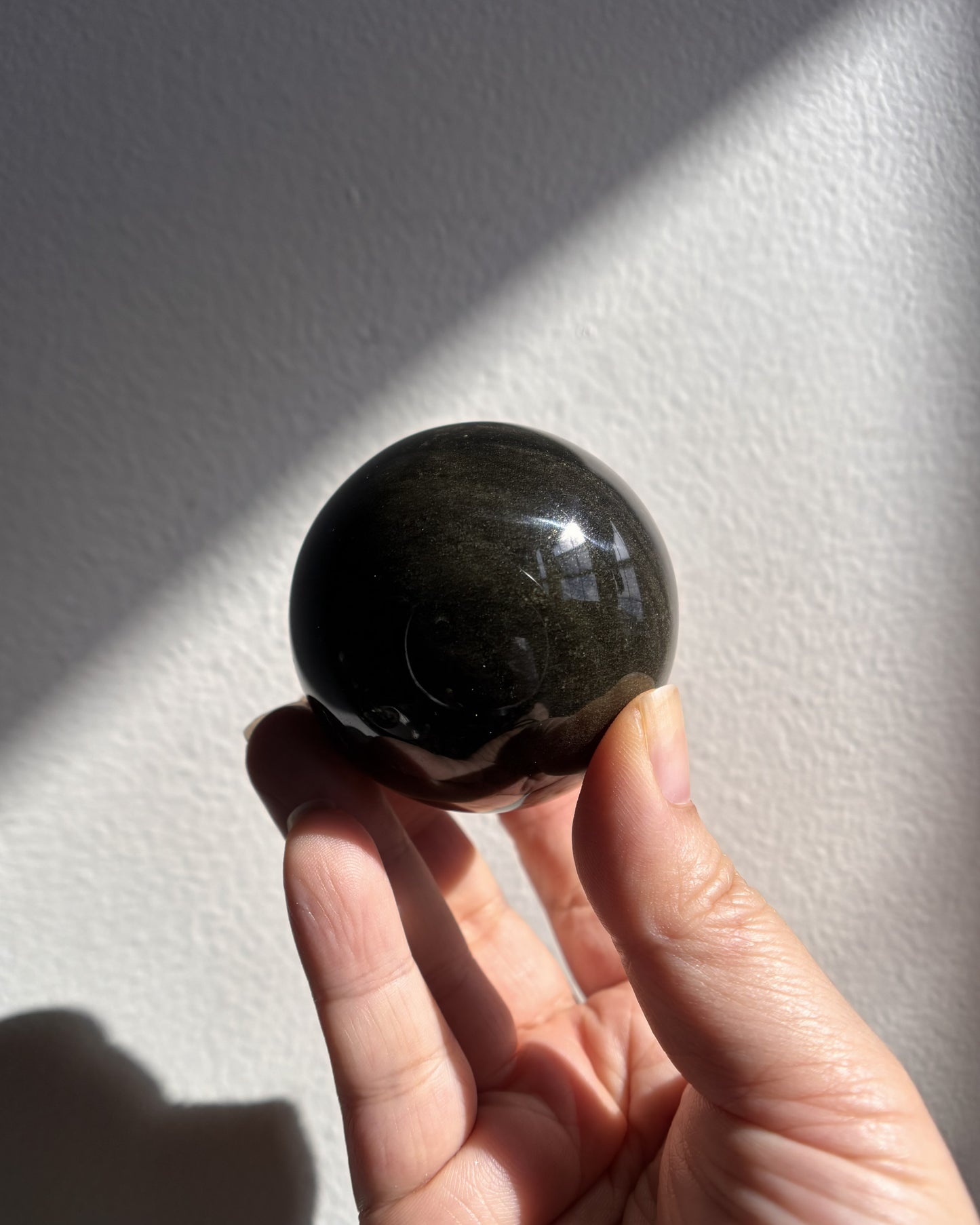 Golden Obsidian Sphere 182.7g