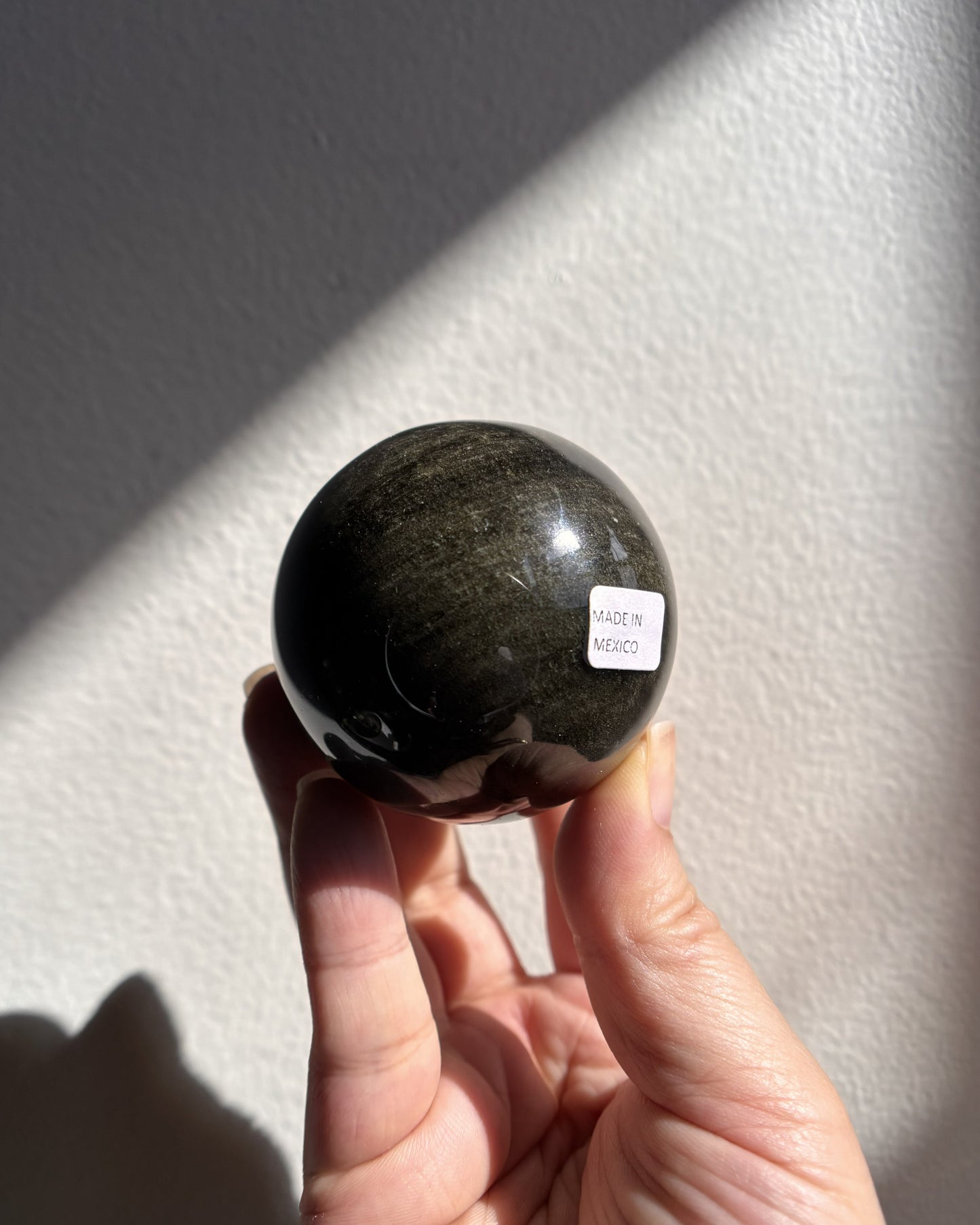 Golden Obsidian Sphere 182.7g