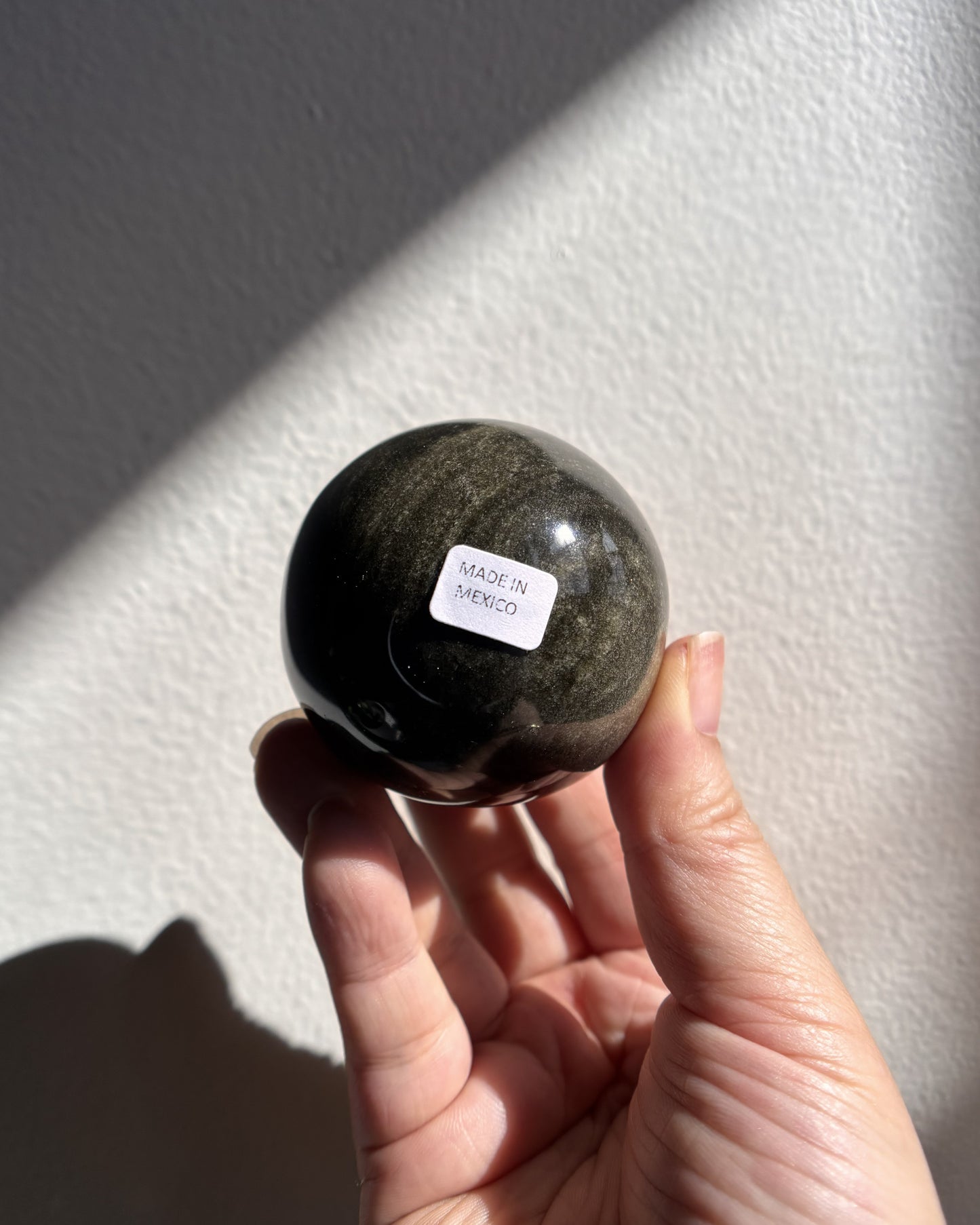 Golden Obsidian Sphere 185.8g
