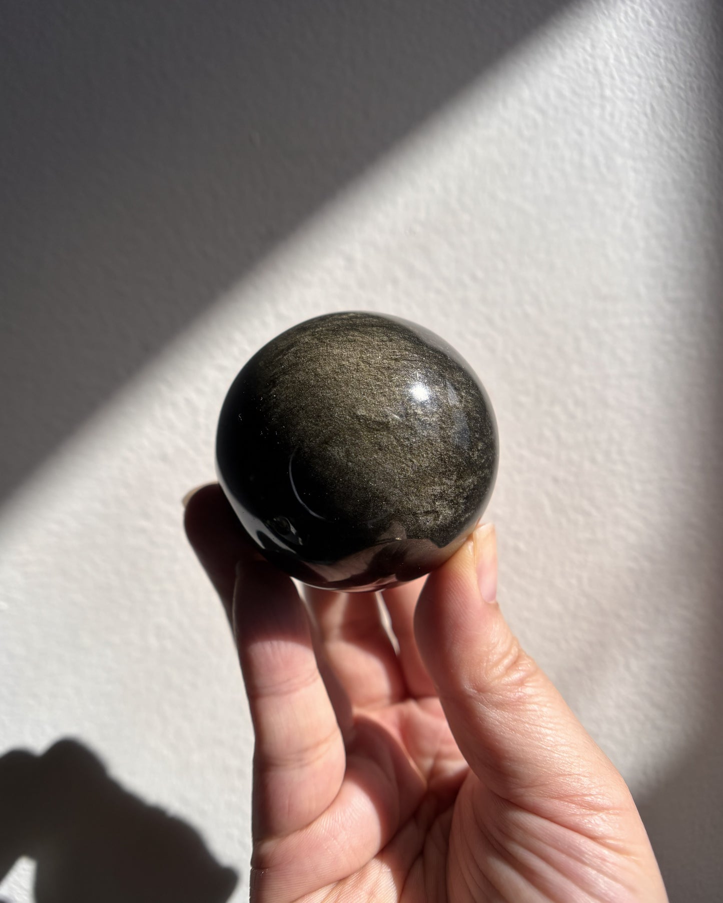 Golden Obsidian Sphere 197.5g