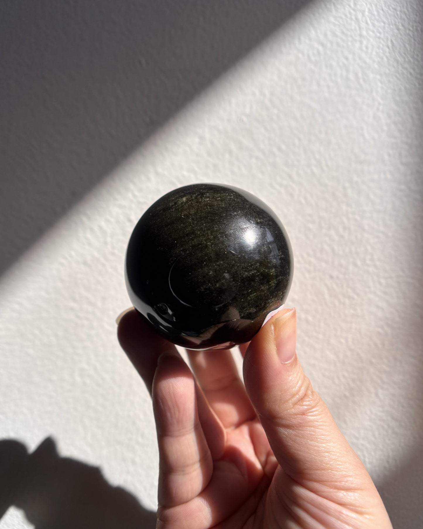 Golden Obsidian Sphere 197.5g