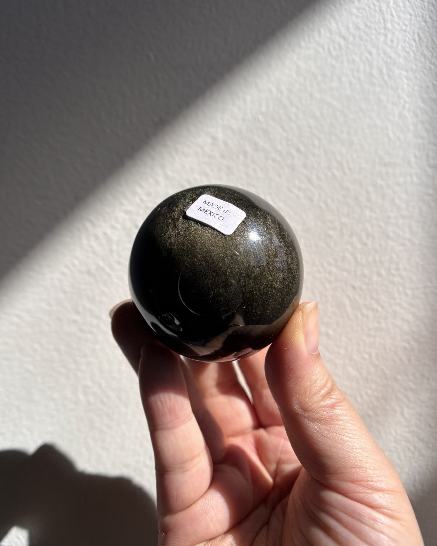Golden Obsidian Sphere 197.5g