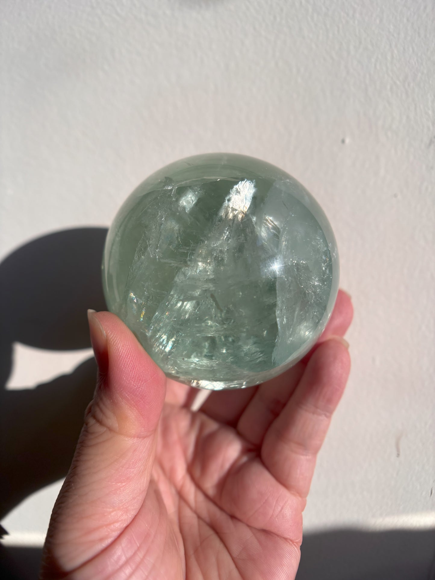 Green Fluorite Sphere 514g