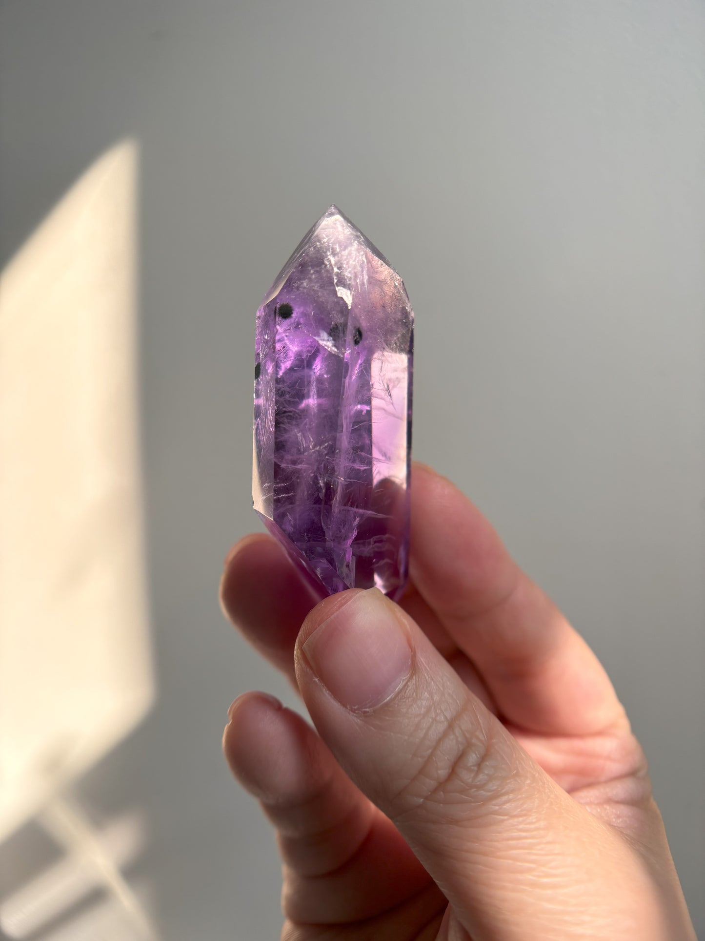 Gemmy Bahia Amethyst with Hematite Freeform 31g