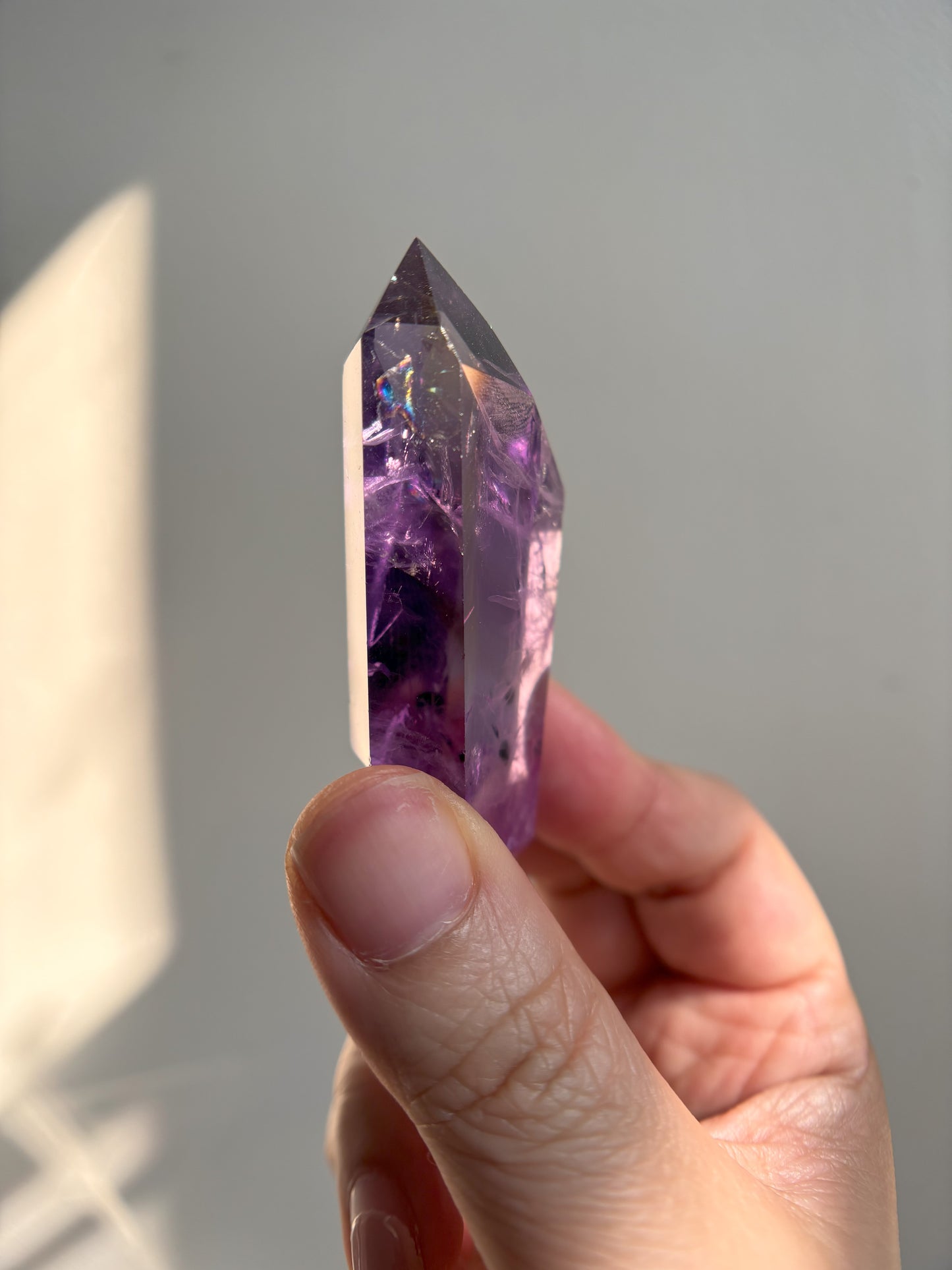 Gemmy Bahia Amethyst with Hematite Freeform 31g