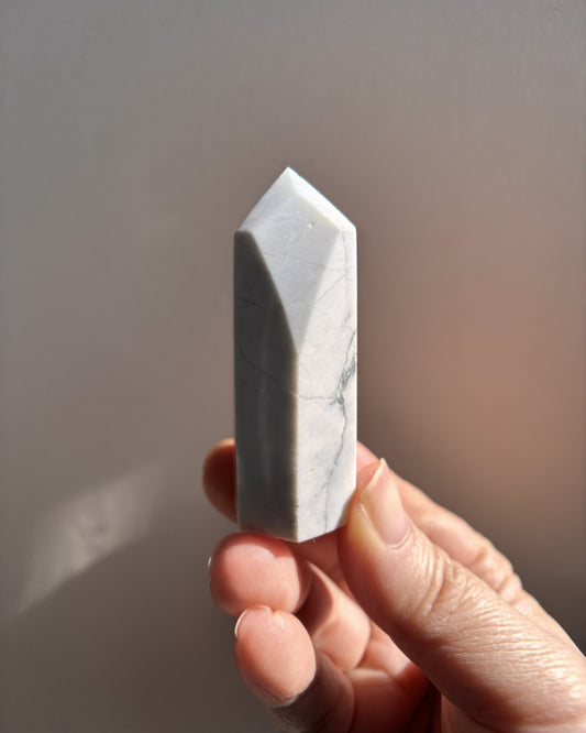 Wounded Howlite Tower 56.7g