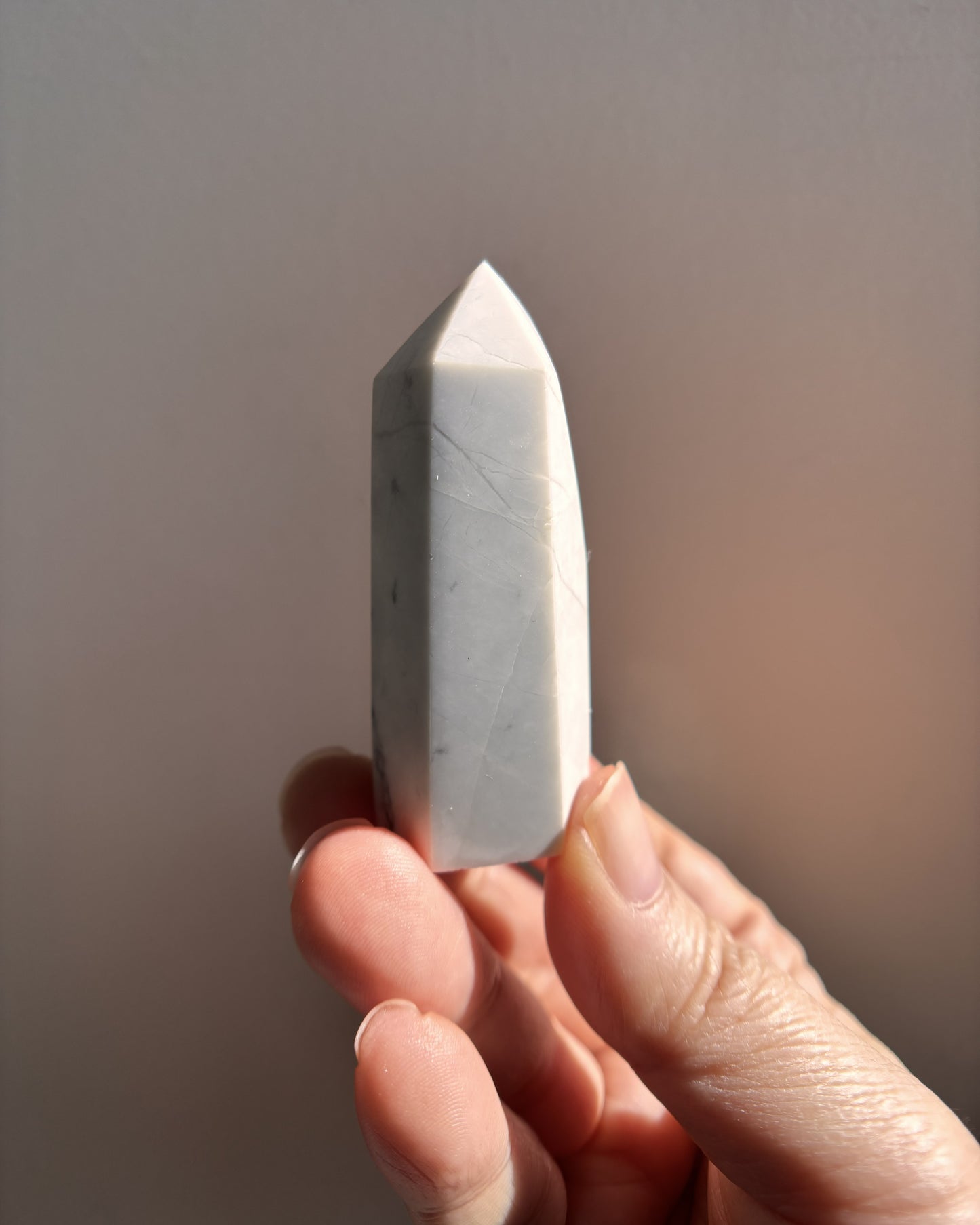 Wounded Howlite Tower 56.7g