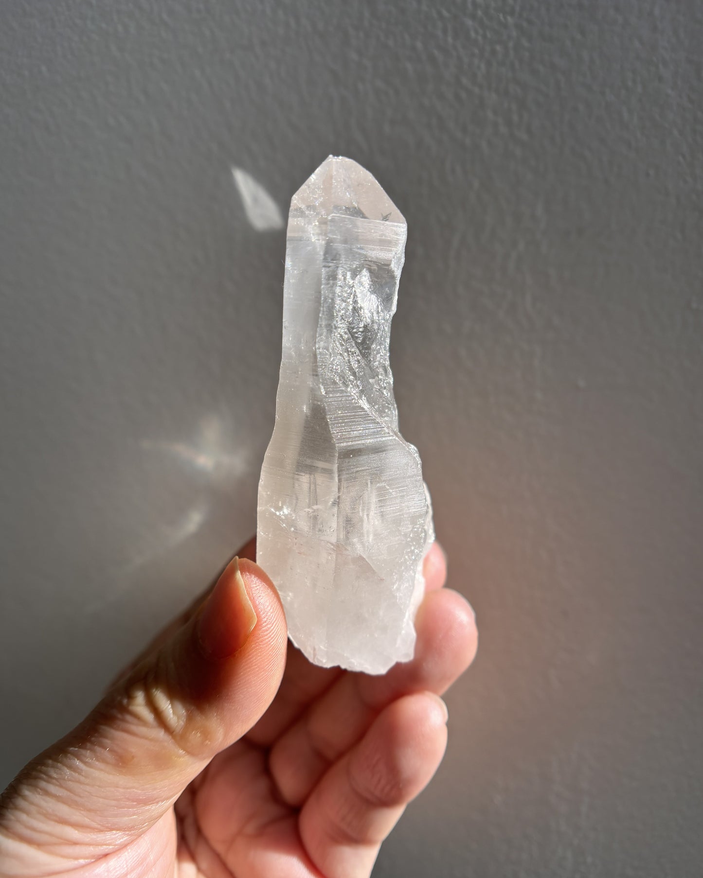 Lemurian Raw Point with Key Formation 71g