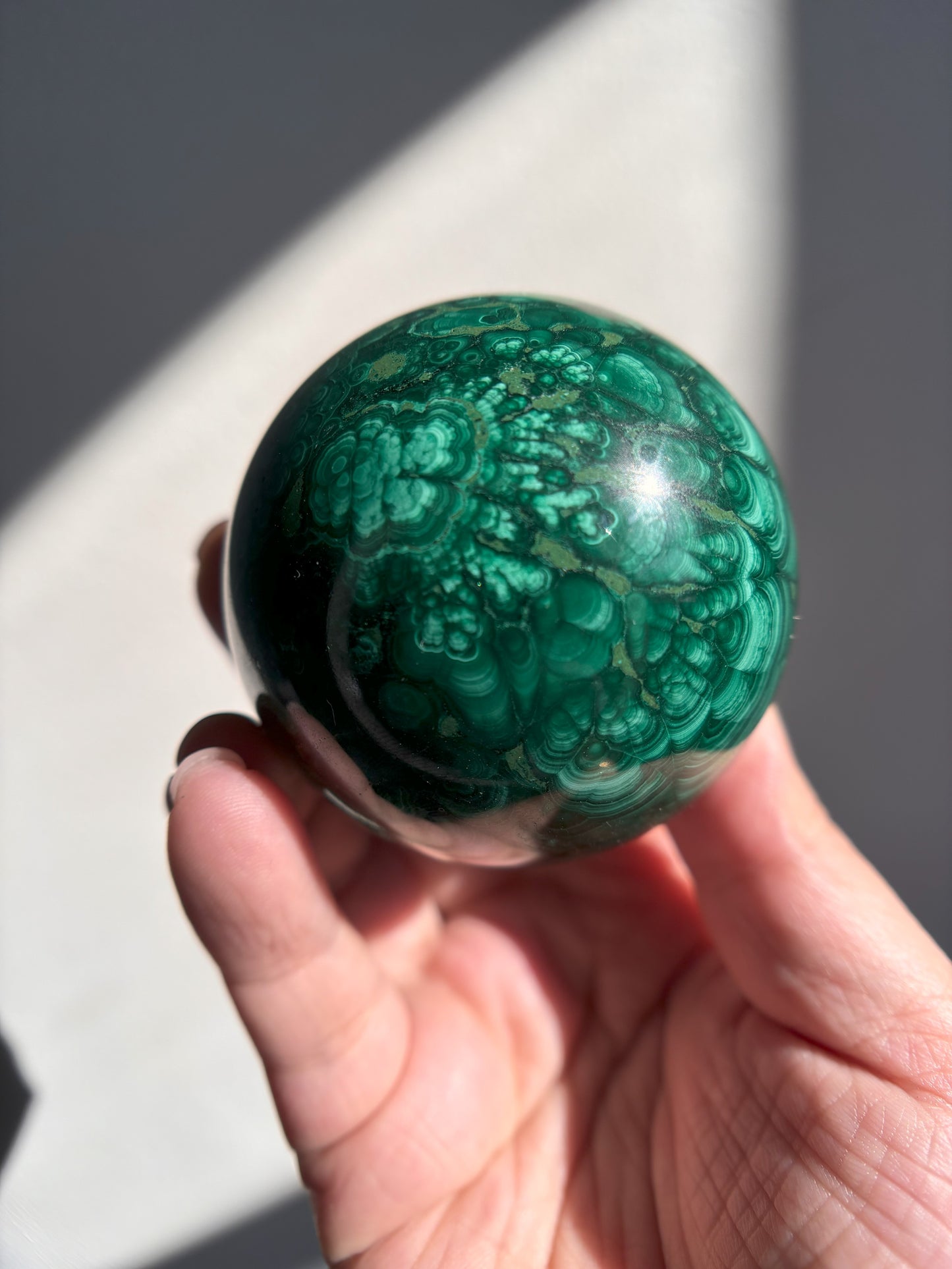 Malachite Sphere 409g