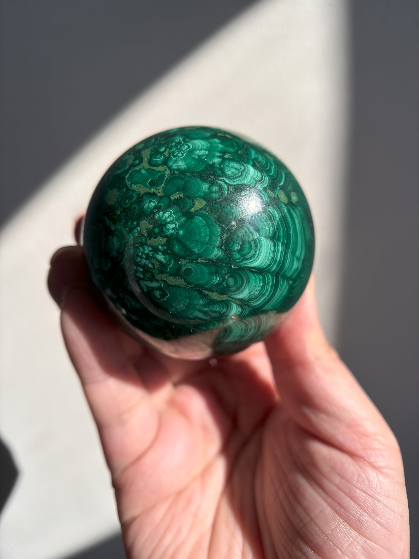 Malachite Sphere 409g