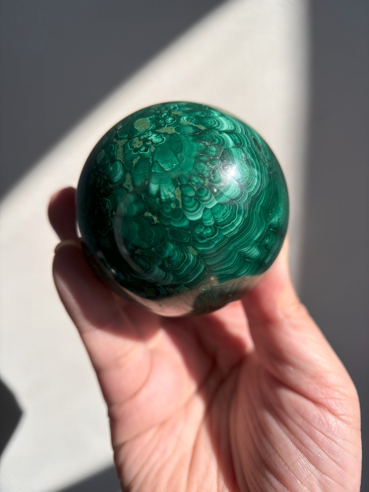 Malachite Sphere 409g