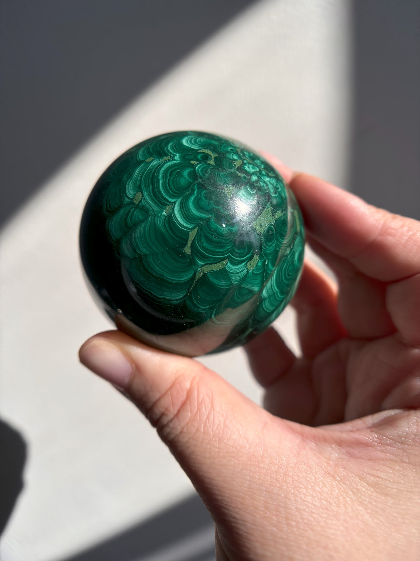 Malachite Sphere 409g