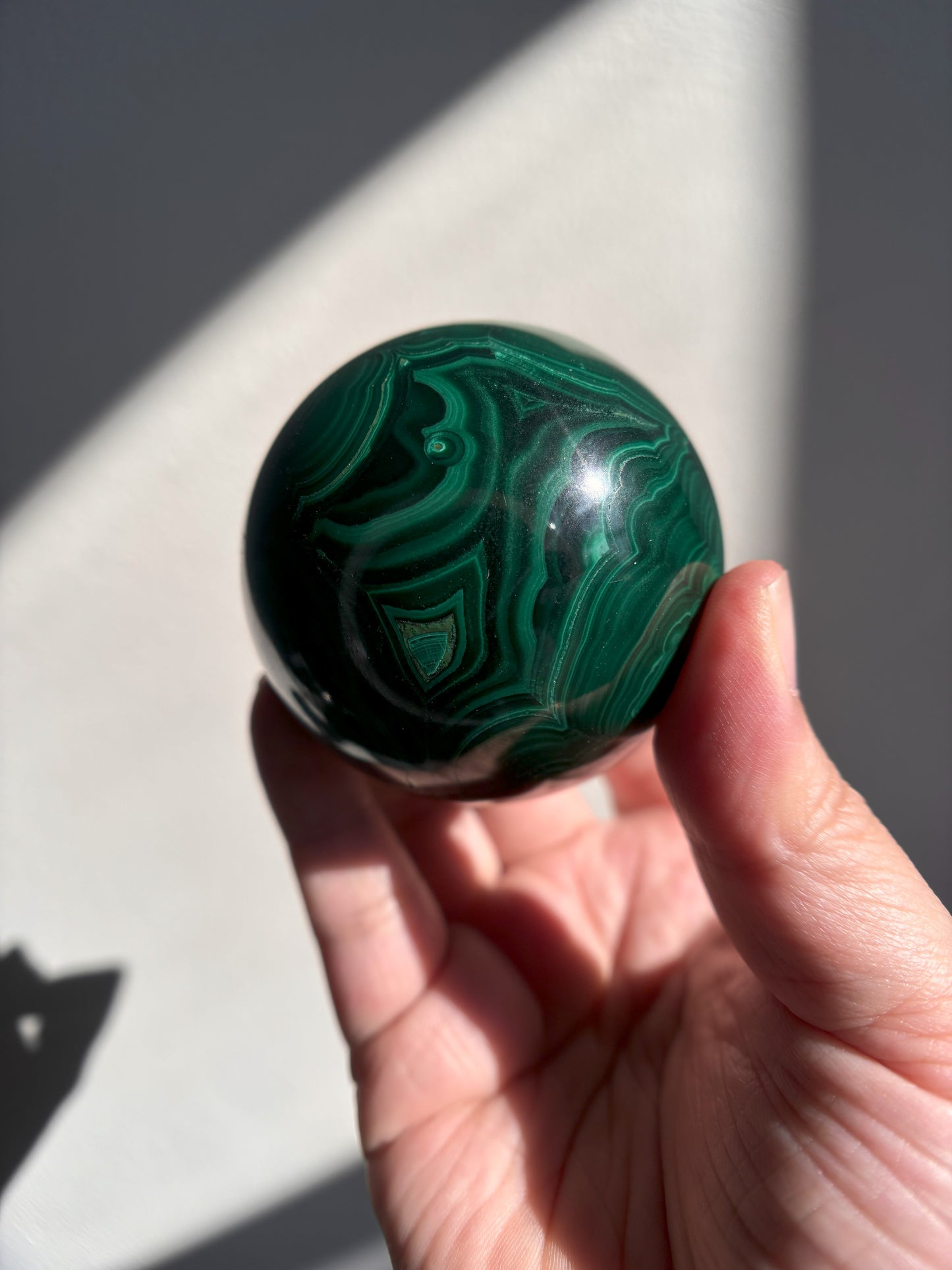 Malachite Sphere 409g