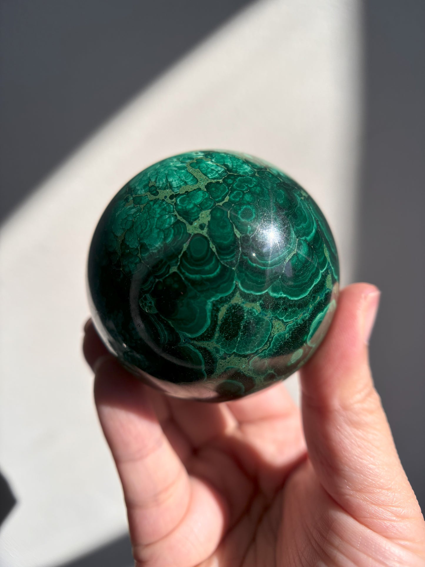 Malachite Sphere 420g