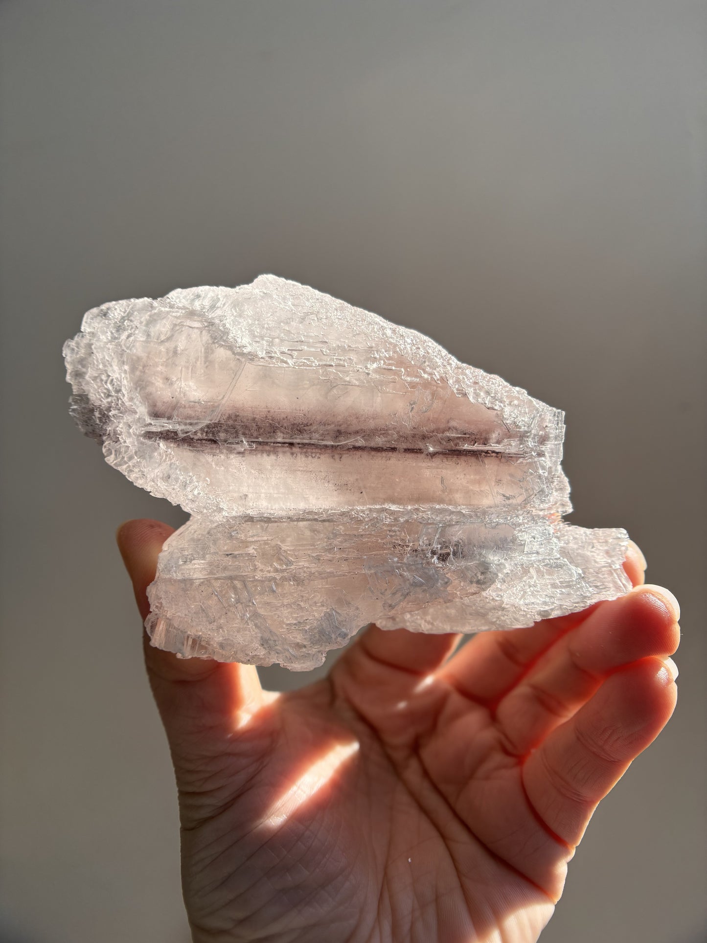 Mexican Selenite with Hematite 182.8g