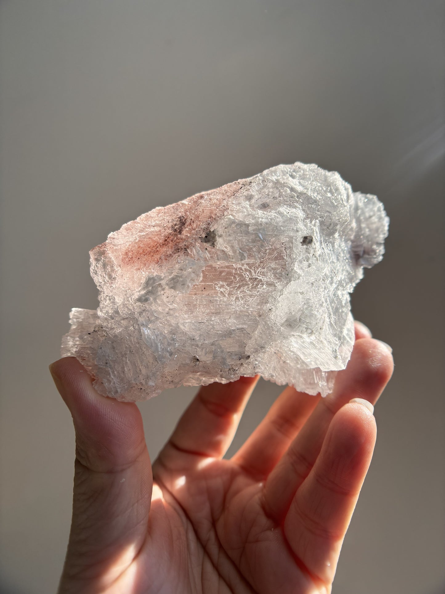 Mexican Selenite with Hematite 182.8g