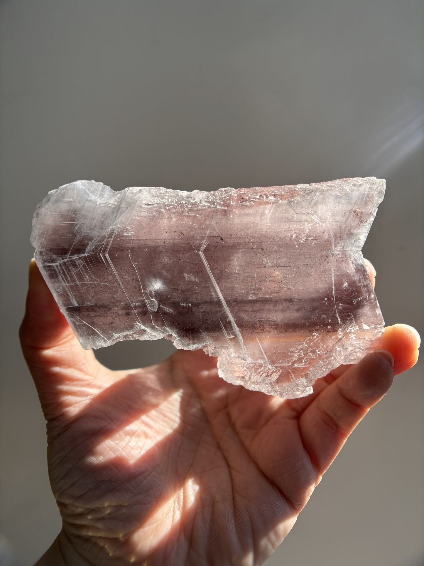 Mexican Selenite with Hematite 171.6g