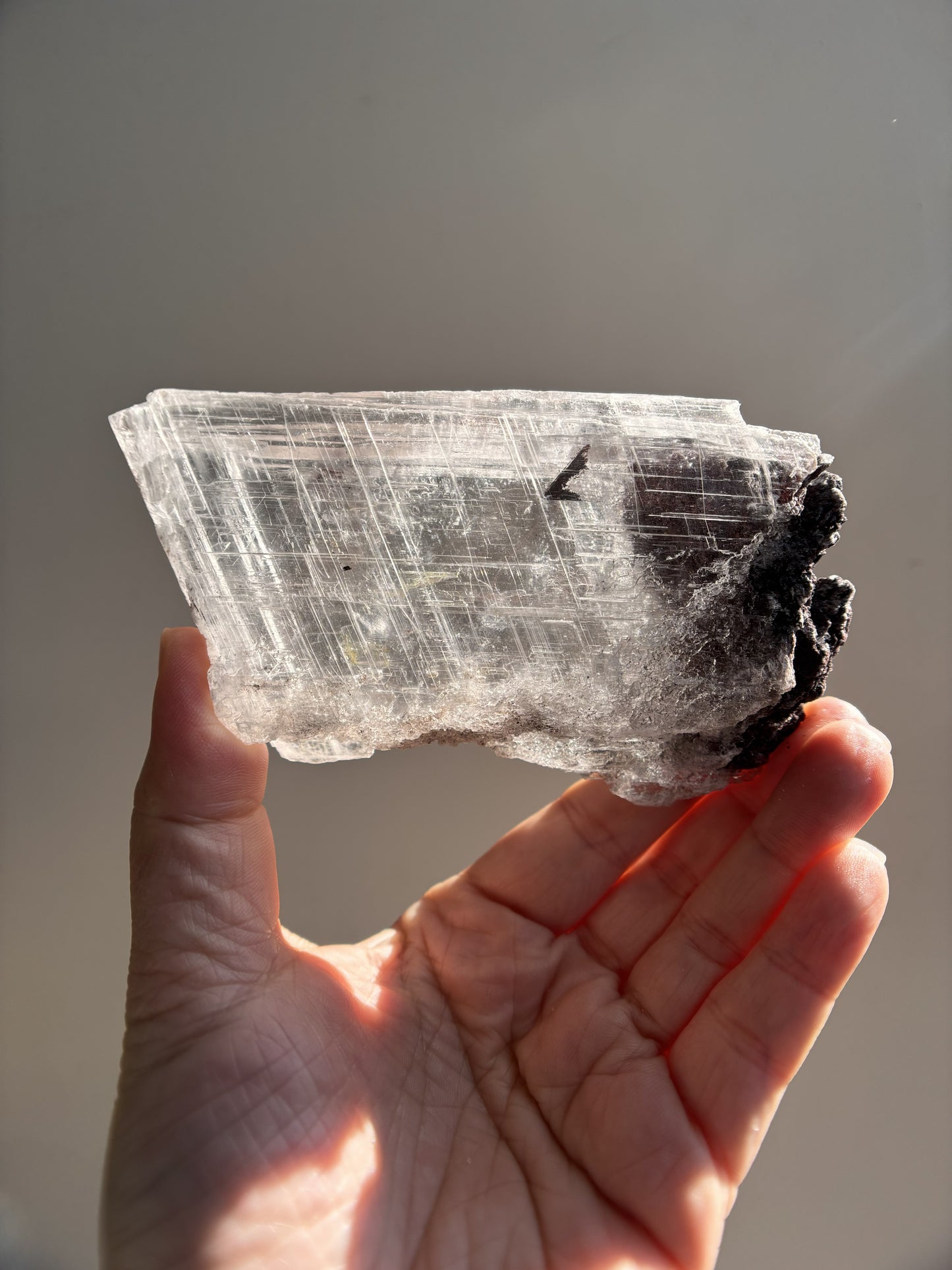 Mexican Selenite with Hematite 182.9g