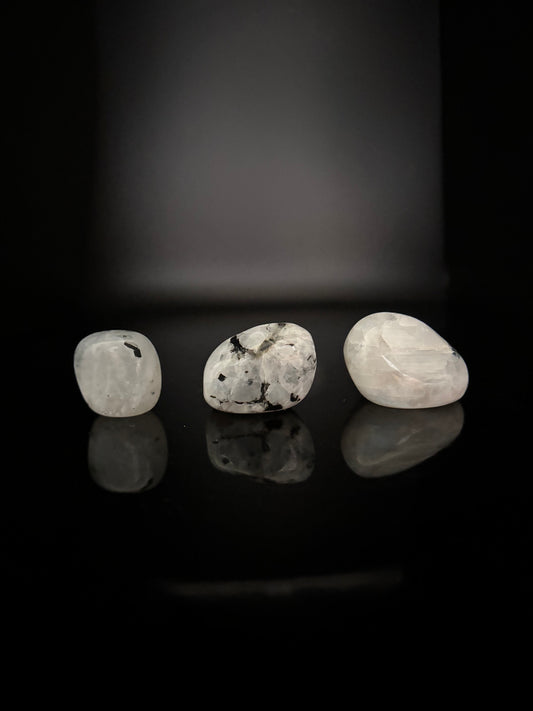 White Moonstone Tumbles