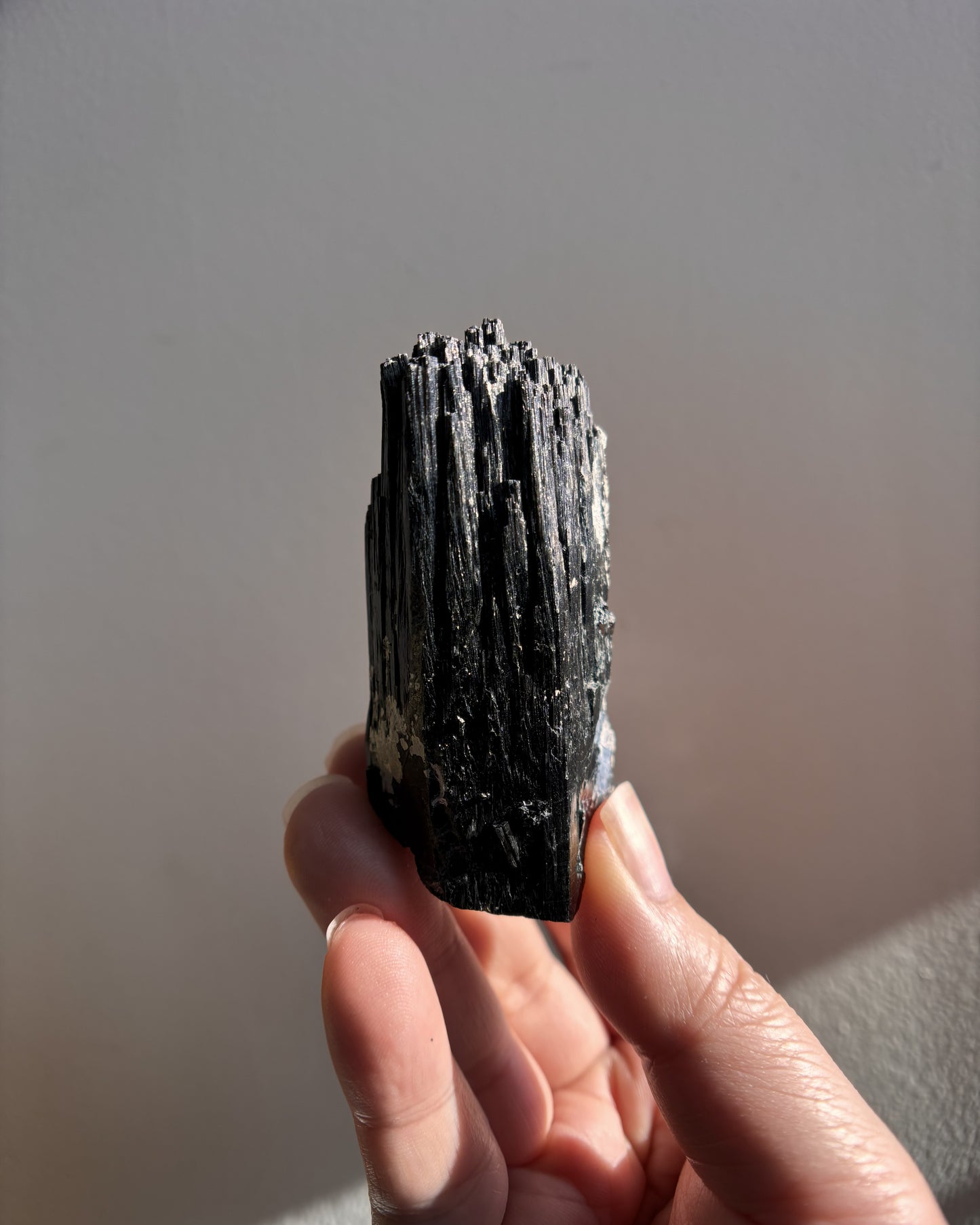 Namibian Black Tourmaline with Lepidolite 115.4g