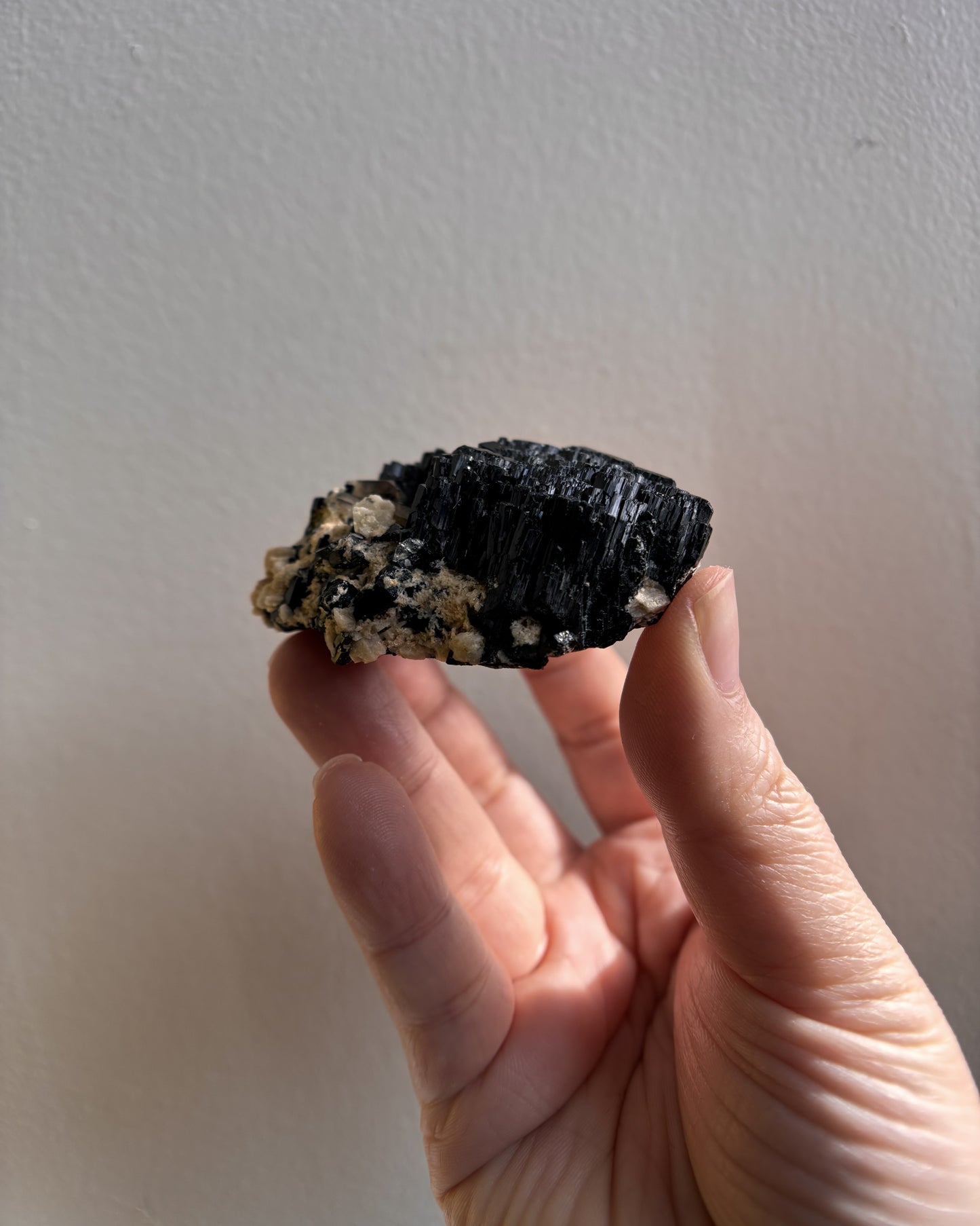 Namibian Black Tourmaline  with Feldspar 89.7g