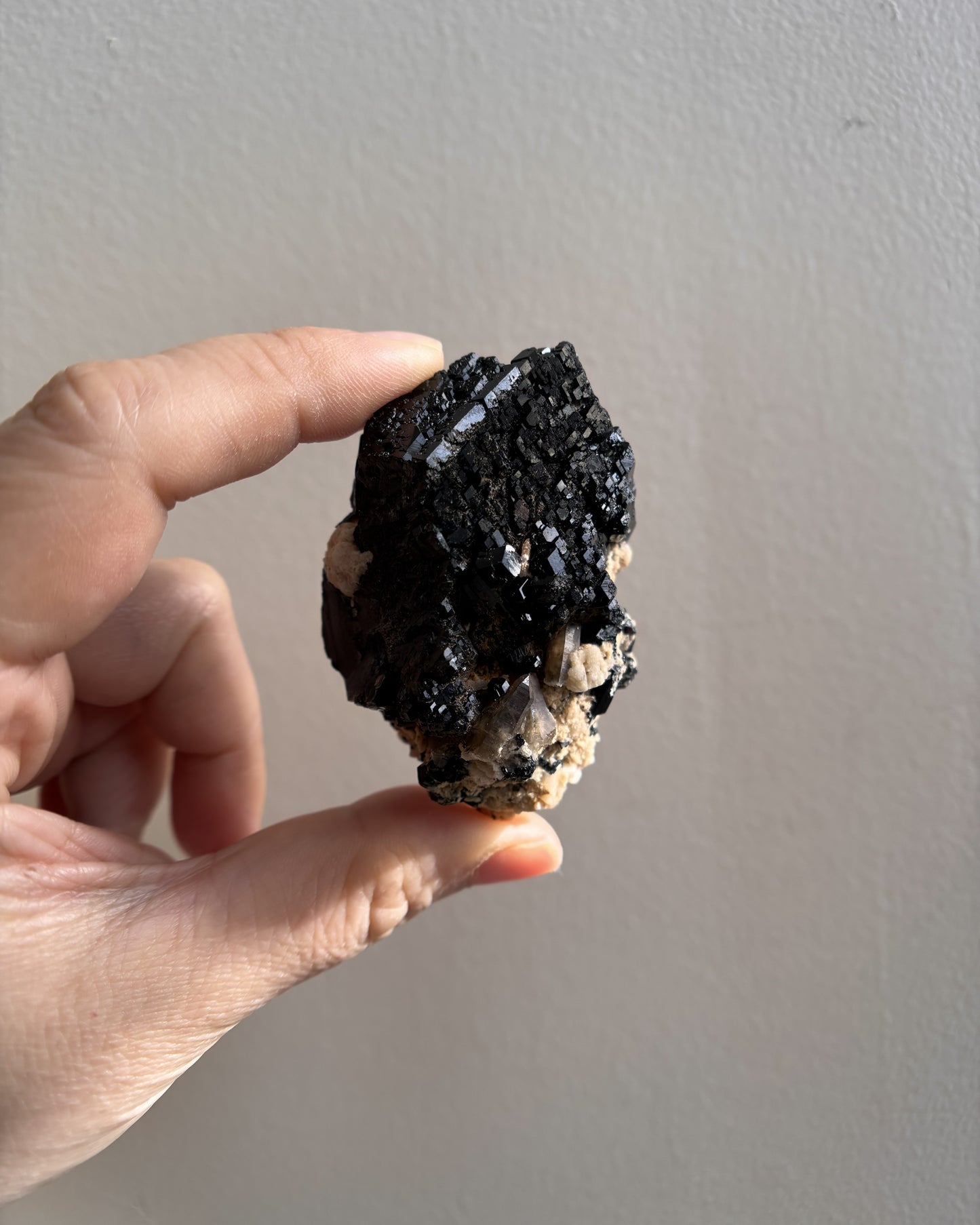 Namibian Black Tourmaline  with Feldspar 89.7g