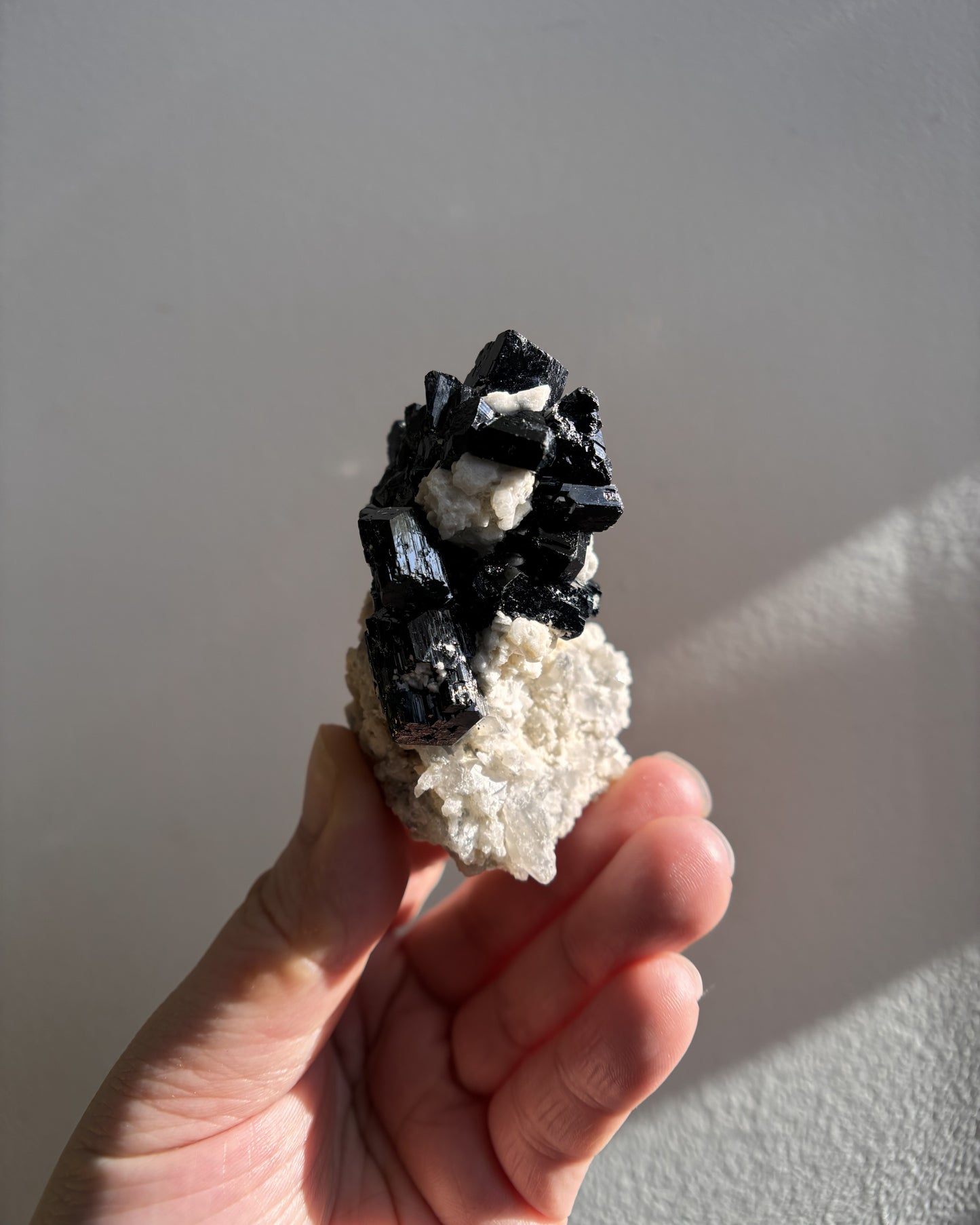 Namibian Black Tourmaline with Feldspar and Quartz 90.7g