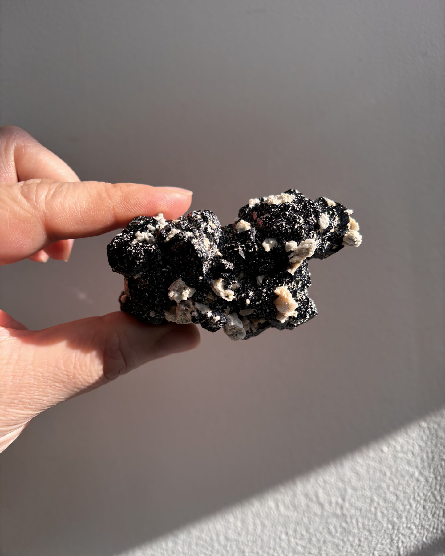 Namibian Black Tourmaline with Feldspar 96.6g