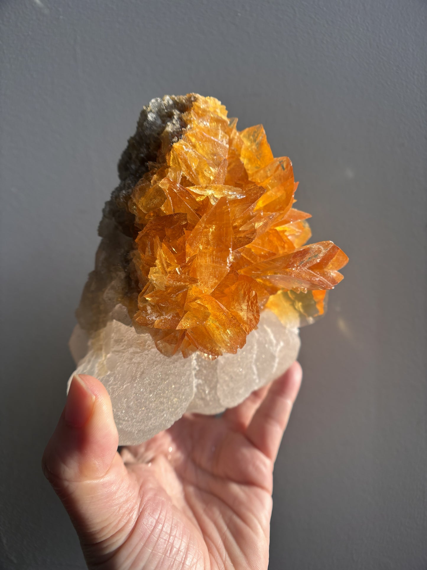 Peruvian Golden Selenite with Sugary Halite 1.07kg (2.36lbs)