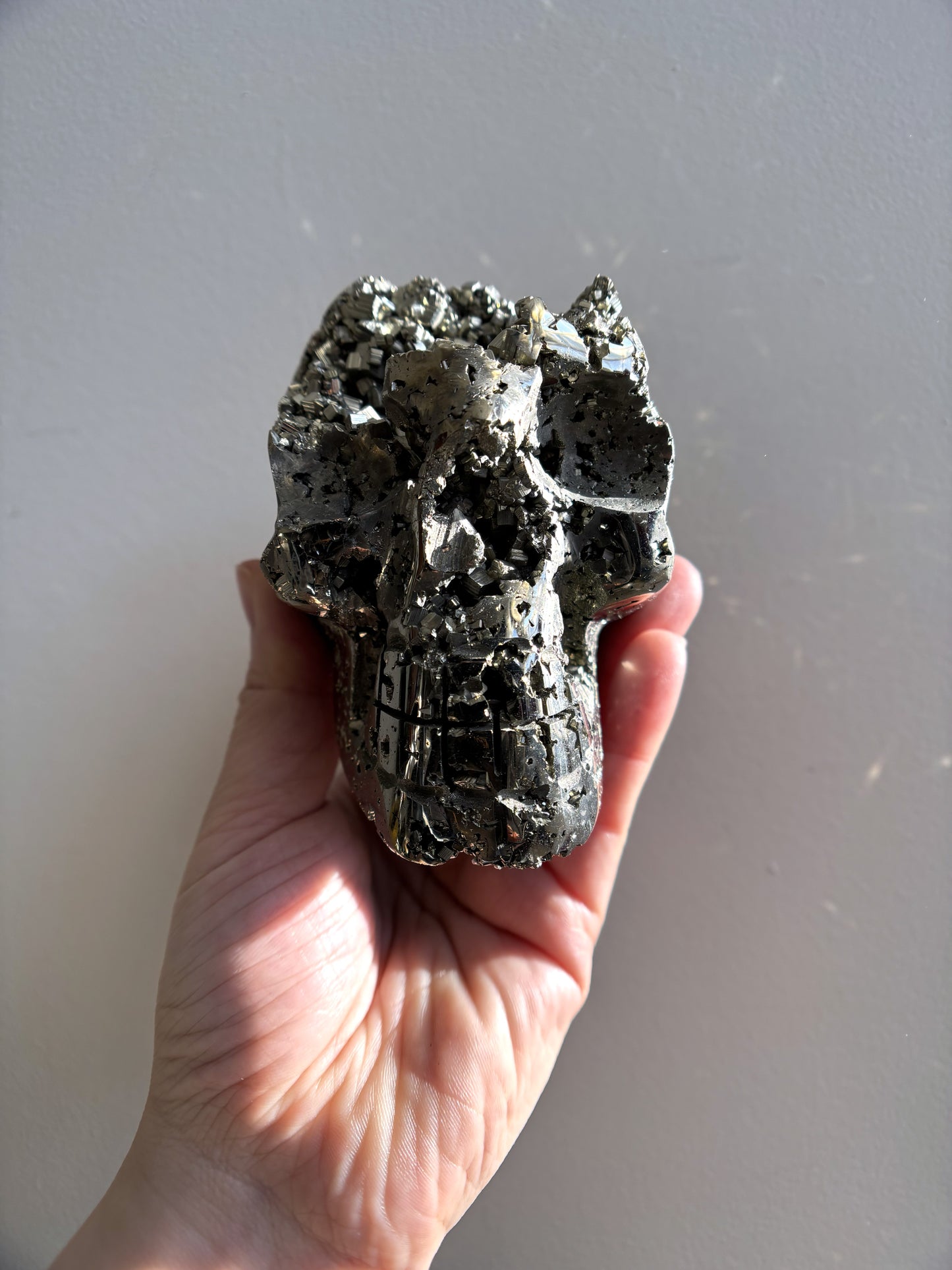 Peruvian Pyrite Skull 1kg (2.3lbs)