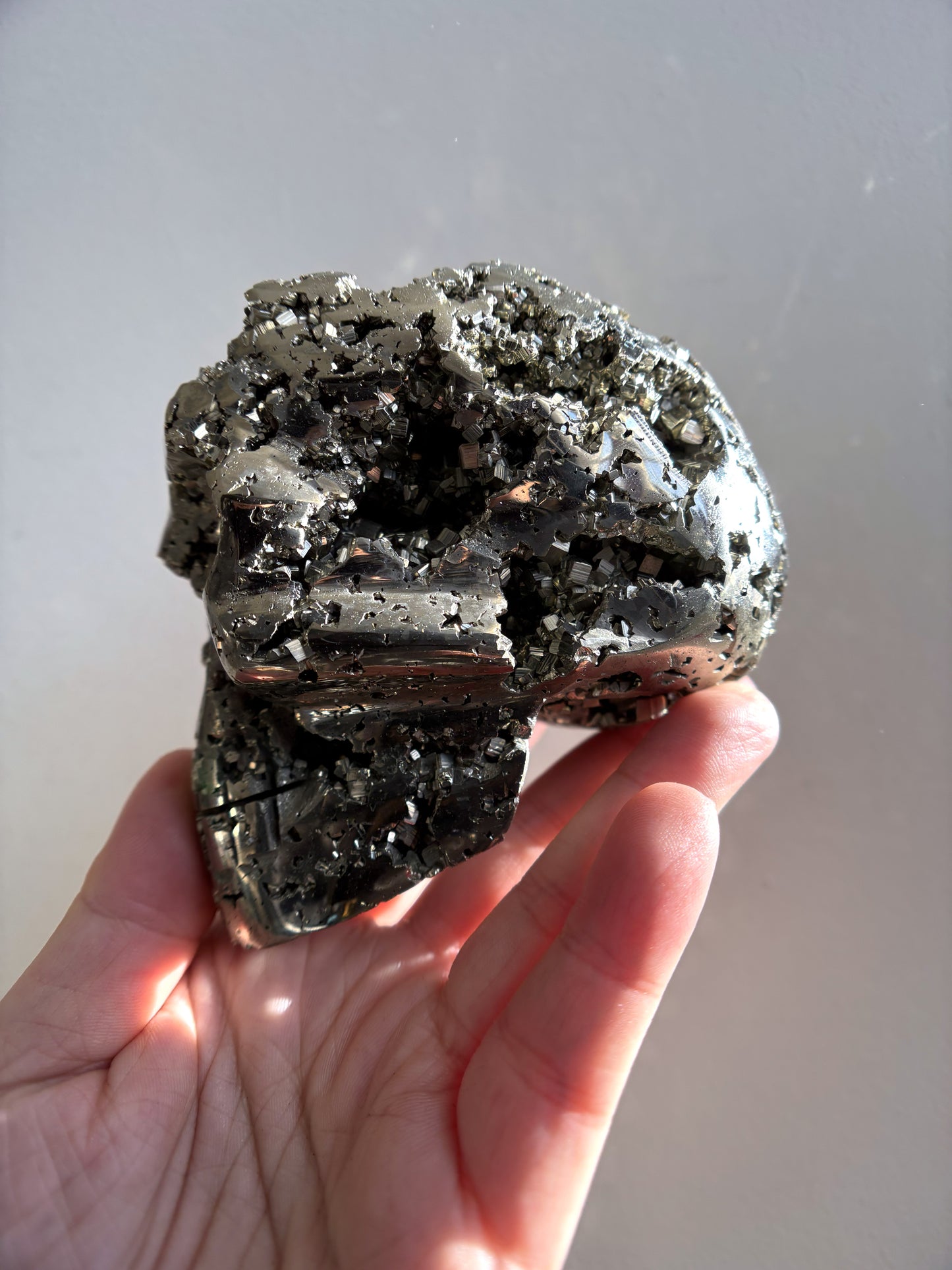 Peruvian Pyrite Skull 1kg (2.3lbs)