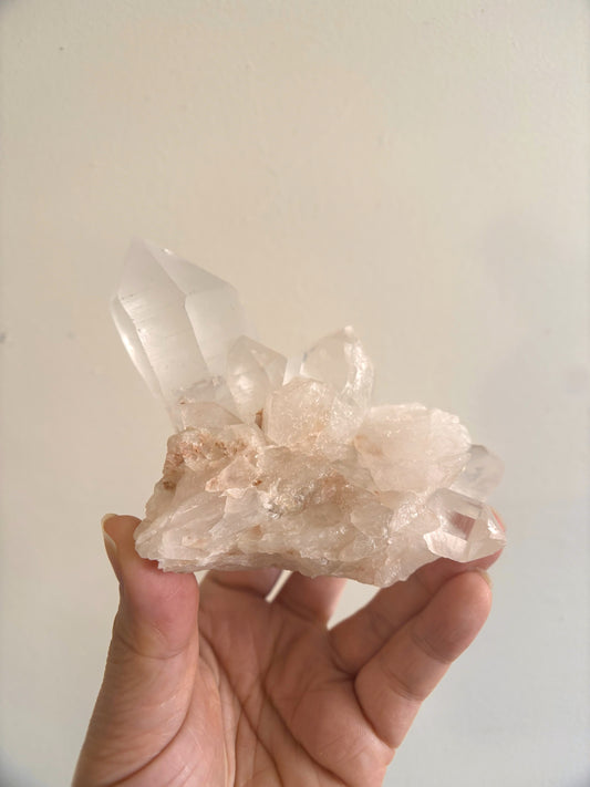 Pink Himalayan Samadhi Cluster Quartz 298g