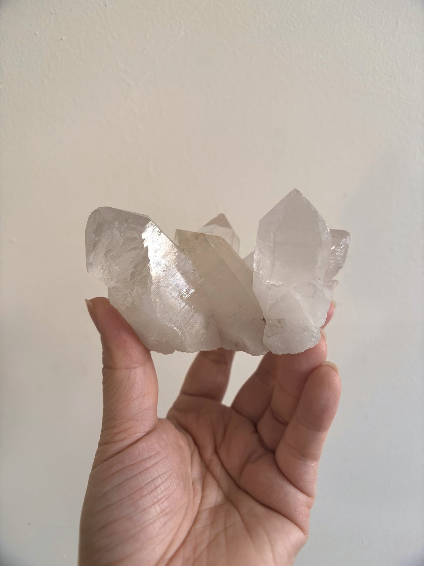 Pink Himalayan Samadhi Cluster Quartz 341g