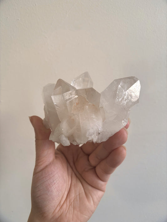 Pink Himalayan Samadhi Cluster Quartz 341g
