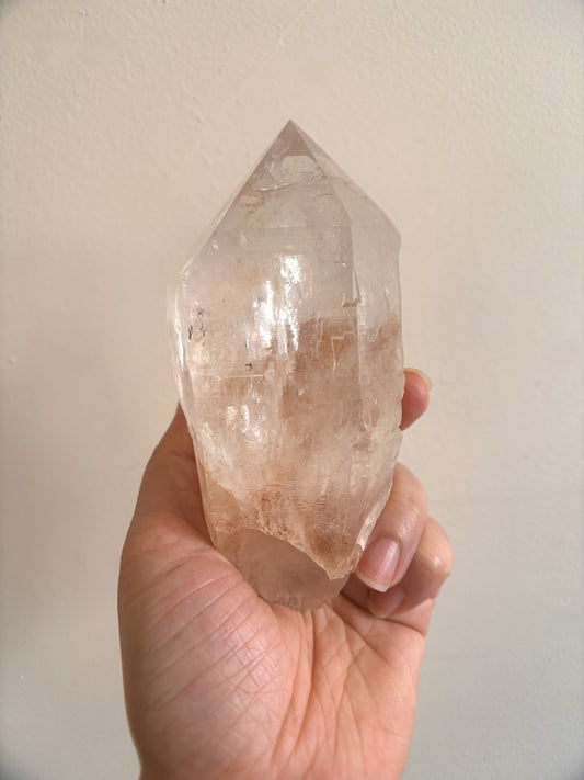 Pink Himalayan Samadhi Point Quartz 523g
